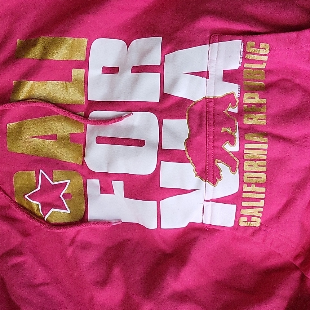 California Republic pink hoodie